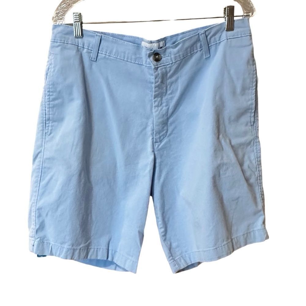Saddlebred Men's Cotton Chino Walking Shorts Blue Size 36”